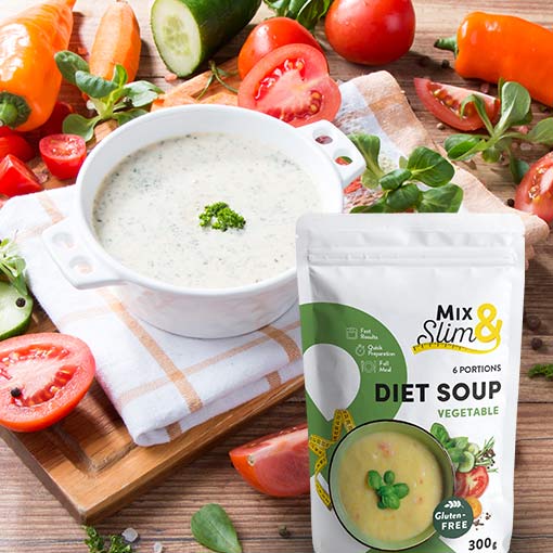 Mix & Slim Dietní polévka zeleninová 300g (10 porcí)