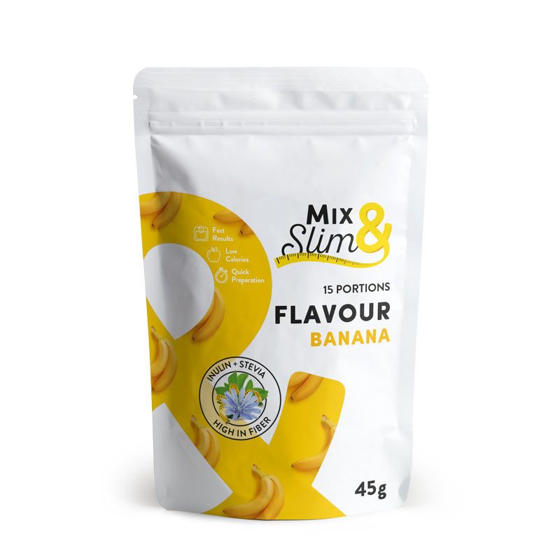 Mix & Slim Příchuť banán 45g (15 porcí)